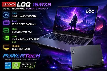 Yeni Lenovo LOQ, 15.6 ", Intel Core i5, 512 GB
