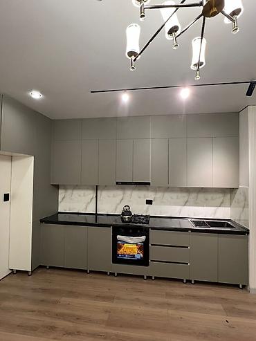 Кухонные гарнитуры: Кухонный гарнитур, Новый, цвет - Серый, МДФ, Бесплатная доставка — 46