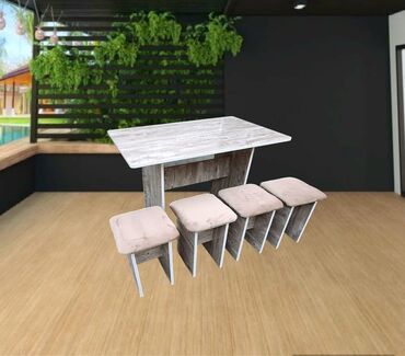 кухоный уголок бу: Комплект стол и стулья Кухонный, Новый