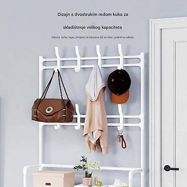 Police: Višenamenski stalak za hodnik – garderober i cipelarnik u jednom - — 3