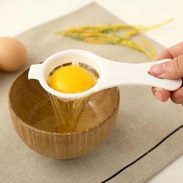 вибро сито: Пластиковый разделитель яиц белый желток просеивание Дома кухни