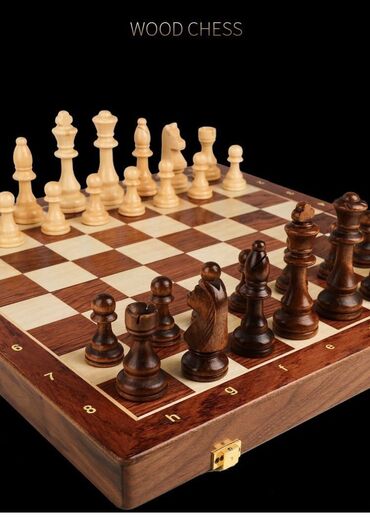 деревянная столешница: Деревянные шахматы ♟️В комплекте 32 фигурки ♟️Размер фигур: 5 -