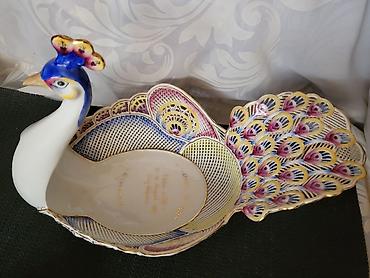 zepter kula: Korpa nova paun za voce rucni rad mrezasti porcelan iz 1999 godine — 10