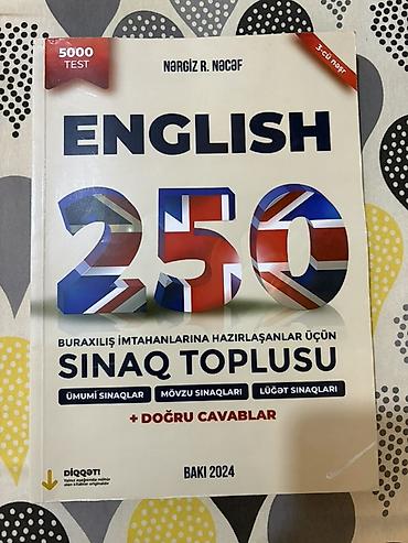 Testlər: - “Математика” – S.S. Rüstamov, 2023.(12azn) - “English 2025 Test — 3