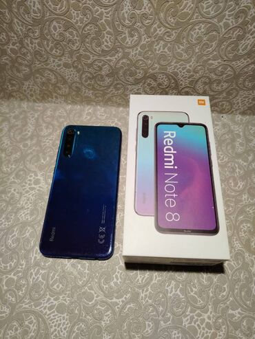 xiaomi hybrid: Xiaomi Redmi Note 8, 64 ГБ, цвет - Синий