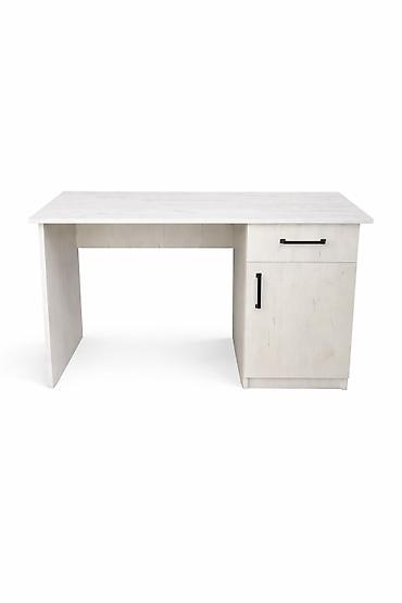 Офисные столы: Офисный стол, Новый, Нерегулируемый, цвет - Белый, ЛДСП, Самовывоз, Платная доставка — 3