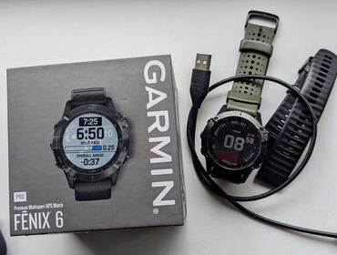 Garmin: Часы Garmin Fenix 6 pro, в отличном состоянии, на дисплее имеются