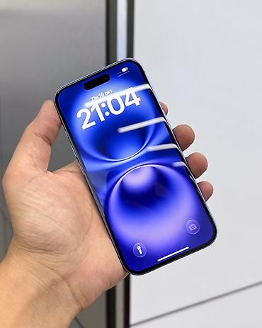 i3 4150: IPhone 16, Б/у, 128 ГБ, Синий, Защитное стекло, Чехол, Коробка, В рассрочку, 95 % — 2