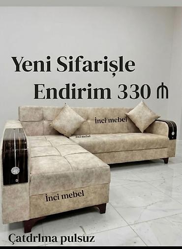 divan saloglu: Künc divan, Qonaq otağı üçün, Parça, Bazalı, Açılan, Kitab — 1