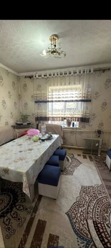 купить дом бостери: 63 кв. м, 3 бөлмө, Унаа токтотуучу жай, Сарай, Забор, тосулган