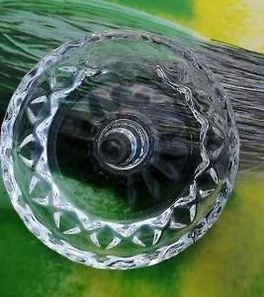 Ostali kućni dekor: Vintage Crystal Zaječar držač za prstenje. Starinski kristalni držač — 11