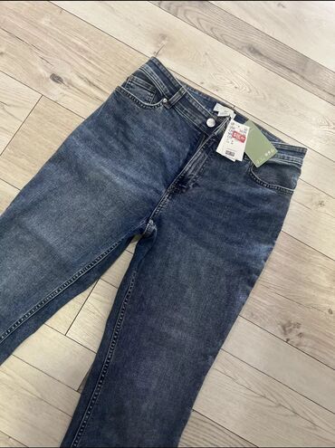 джинсы размер 42: Клеш, H&M, Высокая талия, Вареные