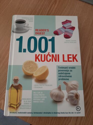 Knjige, časopisi, CD i DVD: 1001 kućni lek,kjiga je nova,tvrd povez,447 strana