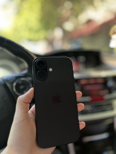 Apple iPhone: IPhone 16, 128 GB, Black Titanium, Zəmanət, Face ID, Sənədlərlə