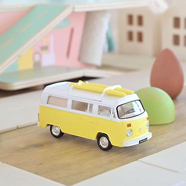 tomas vozic: 🚐 VW T2b Camper Van 1973 – Yellow/White – Norev Jet’Car Norev VW T2b — 1
