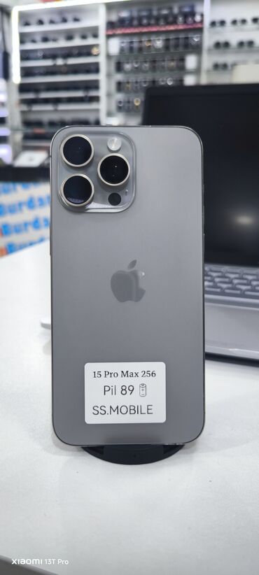 Apple iPhone: IPhone 15 Pro Max, 256 GB, Black Titanium
