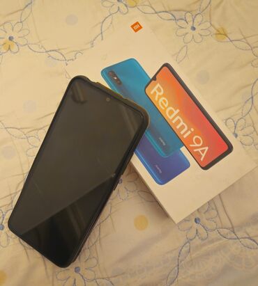 телефон редми 14: Xiaomi, Redmi 9A, Б/у, 32 ГБ, цвет - Черный, 2 SIM