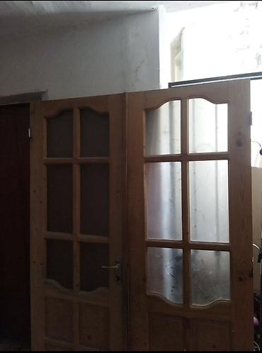 qapi ve pencere: Taxta şüşəli ikiqat interyer qapısı - Material: təbii ağac karkas - — 1