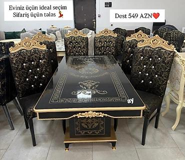 Ev və bağ: Stol stul dəstlərimiz hər ölçüde her madelde Ucuz və keyfiyyətli Bizde — 8