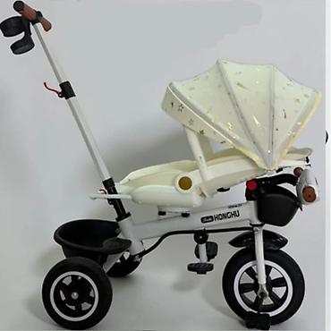 velosiped maşa: T18-197 Üçtəkərli Velosiped — Ağ (White) Minimalist və modern — 1