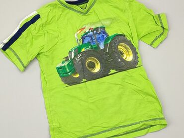 koszulka zielona: Футболка, 7 р., 116-122 см, стан - Хороший