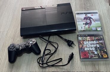 сколько стоит playstation 3: Playstation 3 slim Kabeli yalnız şəkildə olandir və işləkdir, Pultu