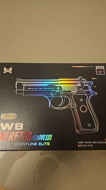 Oyuncaq tapancalar: Beretta dizaynında W8 Frontline Elite 6 mm BB güllə ilə işləyən — 5