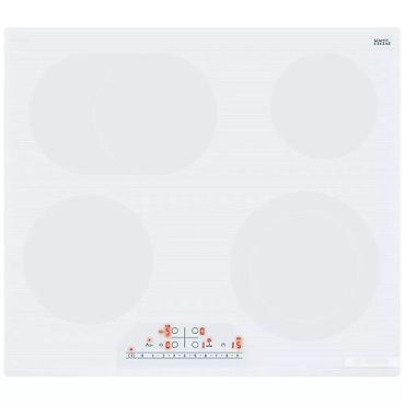 sobalar: Bosch PKN652FP2E Elektrik Plitə – 4 Zona, Şüşə-Keramika Səth, Ağ — 1