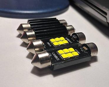 CANBUS AUTO LED SIJALICA SULFID FESTOON CRNA 6 SMD 36MM 39MM | Jaka