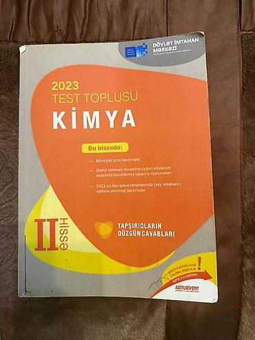 real gitara: Məhsul: “2023 Test Toplusu – Kimya (II hissə)” Nəşriyyat/İstehsalçı — 1