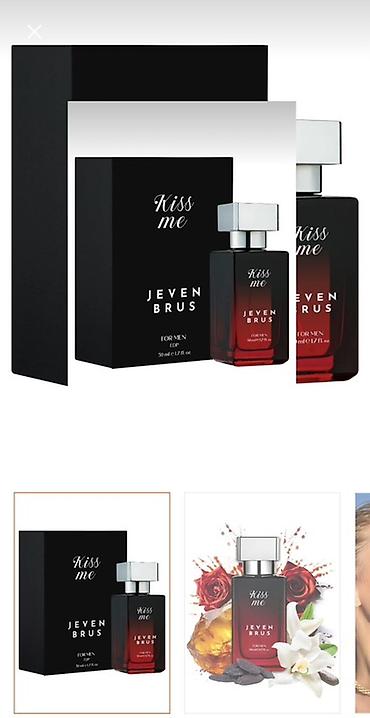bustqalter: Məhsul: Jeven Brus “Kiss Me” EDP – kişilər üçün ətir Həcm: 50 ml — 5