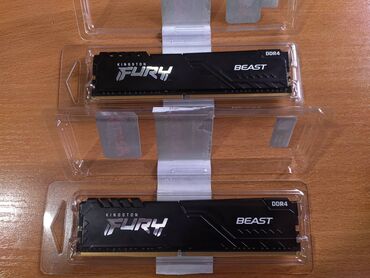 Оперативная память (RAM): Оперативная память, Б/у, Kingston Fury, 16 ГБ, DDR4, 3200 МГц, Для ПК