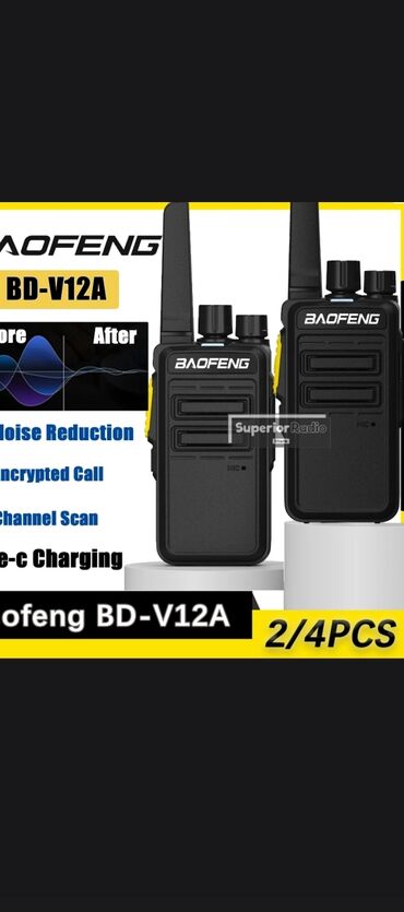 LIFAN: Bir ədədin qiymətidir Baofeng BD-V12A peşəkar UHF rəqəmsal/radio dəsti