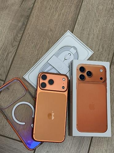 IPhone 17 Pro Max, Б/у, 512 ГБ, Оранжевый, Коробка, 92 %