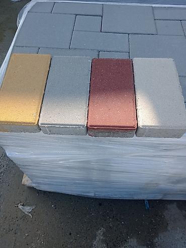Kərpiclər: Vibropress daş səki plitələri Məhsul: Beton vibropress səki plitələri — 41