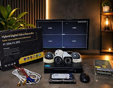 Tam təhlükəsizlik kamera sistemi paketi - Monitor - 4 çıxışlı DVR at lalafo.az Tam təhlükəsizlik kamera sistemi paketi - Monitor - 4 çıxışlı DVR