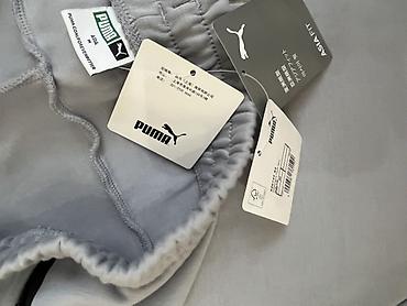 puma брюки: Спортивные штаны Puma (ASIA FIT) - Цвет: светло-серый - Посадка — 3