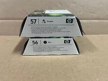 Druga oprema za računare i laptopove: HP originalni kertridži – set - Modeli: HP 56 (Black) i HP 57 — 12
