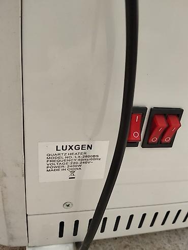radyatrlar: LUXGEN Quartz Heater – model LX-2800BS - Güc: 2400 W - Gərginlik — 5