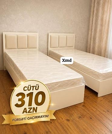 ucuz tek kravatlar: Tək nəfərlik çarpayı – müasir, kompakt dizayn - Rəng: ağ/krem tonları — 4