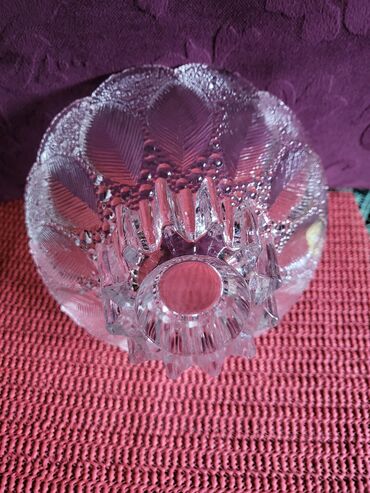 Ostalo posuđe: Bombonijera nova kristal,led kristal Nemacka iz 80ih. Bombonijera — 16