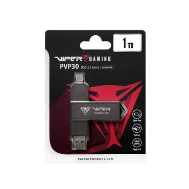 Модемы и сетевое оборудование: Внешний SSD 1 ТБ PVP30 Duo Compact 1000/1000 МБ/с USB 3.2 USB-C есть