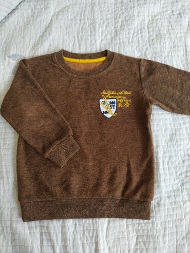 свитер военный: Детский топ, рубашка, цвет - Коричневый