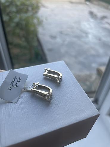 Серьги, Проба 585, Циркон, Женские, Б/у