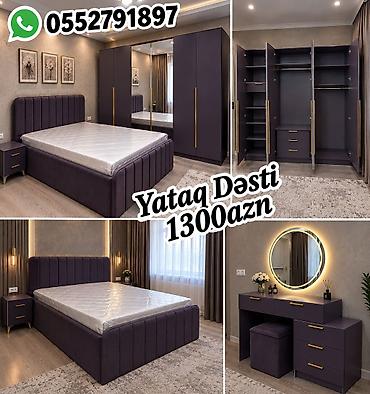Modern yataq otağı dəsti Komplektin tərkibi: - 1 ədəd çarpayı (yumşaq