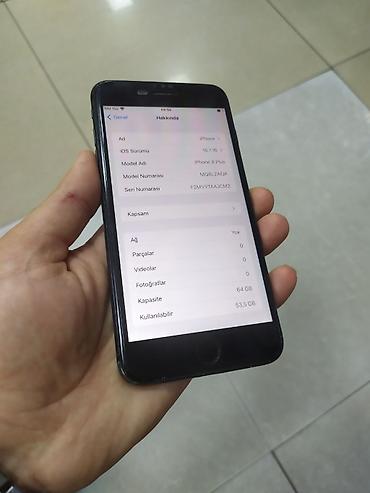 Apple iPhone: IPhone 8 Plus, 64 GB, Qara, Barmaq izi — 2