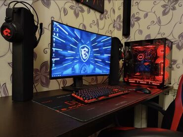 диспенсер для воды: GAMING PC Super vəziyyətdə, 5 aydır yığılıb. Monitor: ASUS Tuf Gaming