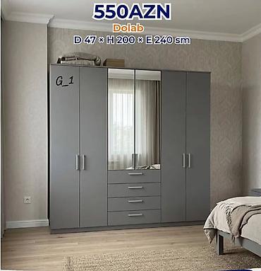 Ev üçün mebel: Geniş tutumlu dolab Qiymət: 550 AZN Ölçülər: - Dərinlik: 47 sm - — 1