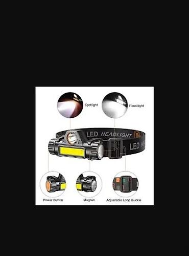 ormar za igracke: LED LAMPA ZA GLAVU - PUNJIVA | LED lampa za glavu, punjiva lampa Dva — 1