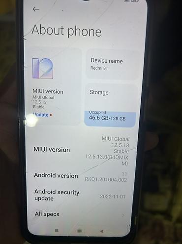 чехол на редми 10 с: Redmi, Redmi 9T, Б/у, 128 ГБ, цвет - Синий, 2 SIM — 2